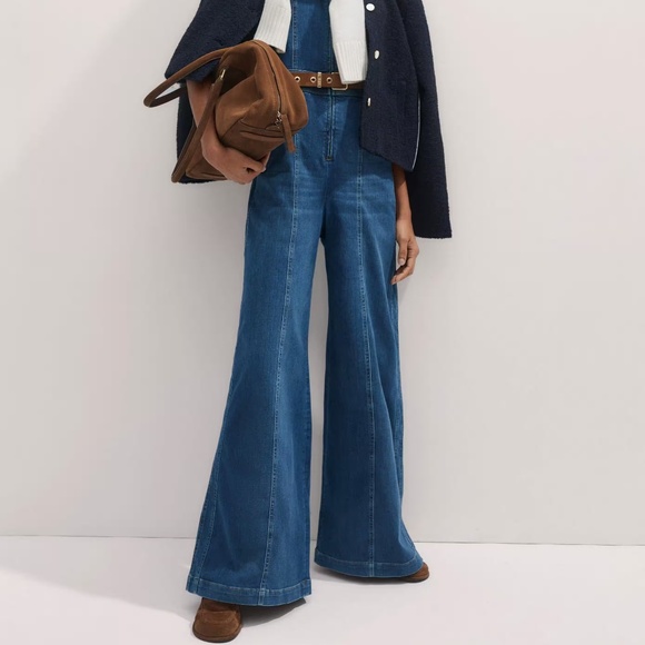 ME+EM Blue Denim Jumpsuit - Picture 9 of 14